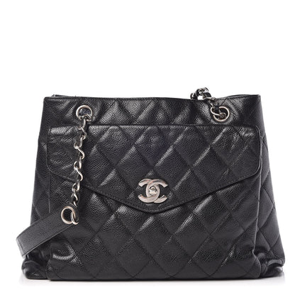 Chanel Caviar Quilted Flap Shoulder Bag Black 1 of 14