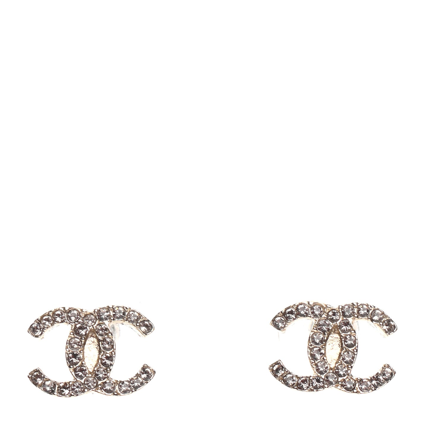Crystal CC Earrings Gold