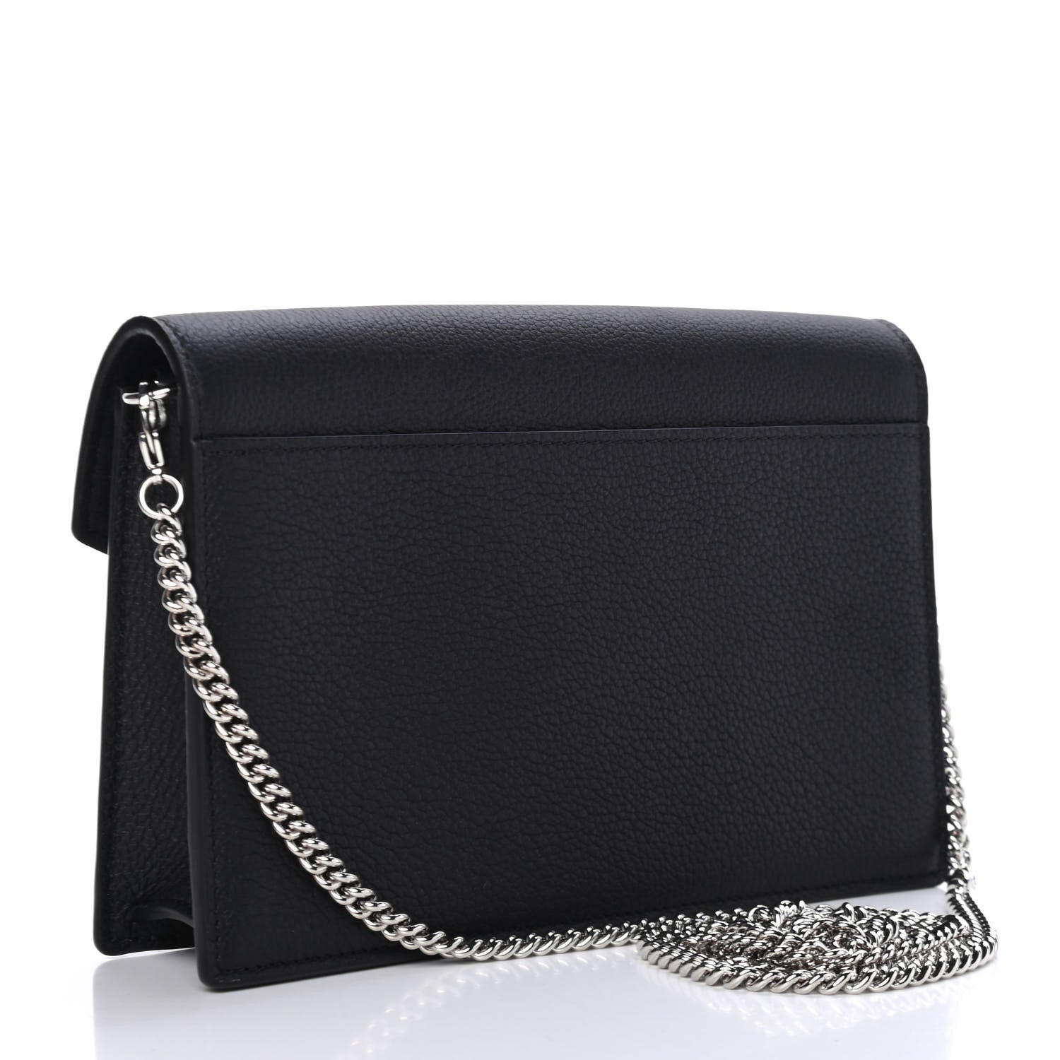 Louis Vuitton Soft Calfskin My Lockme Chain Pochette Black 2 of 4