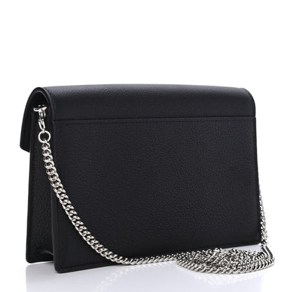 Louis Vuitton Soft Calfskin My Lockme Chain Pochette Black 2 of 4