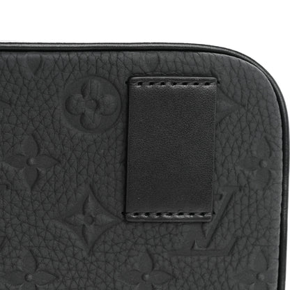 Louis Vuitton Taurillon Monogram Uniformes Solar Ray Soft Pochette Volga Belt Bag Black 10 of 10