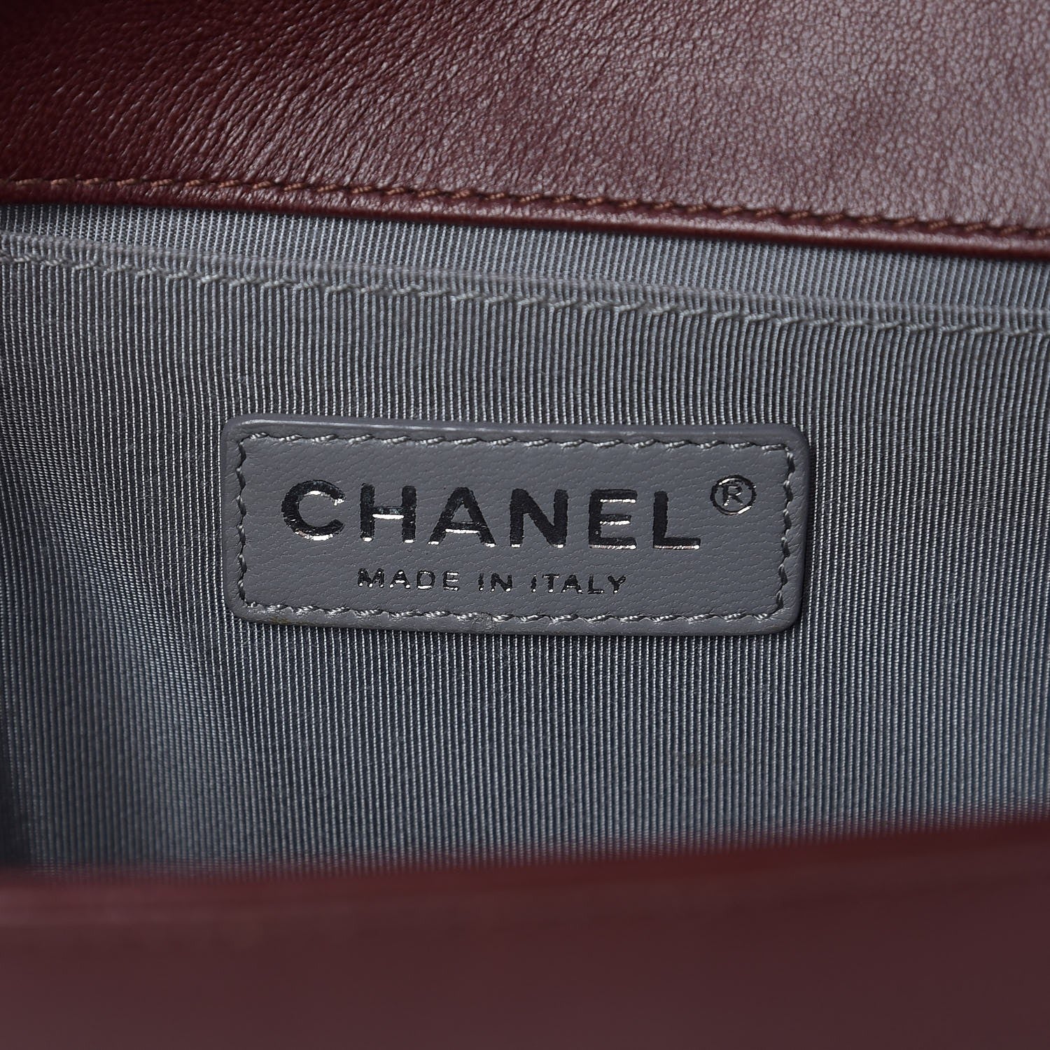 Chanel Lambskin Quilted Medium Boy Flap Burgundy 6 of 12