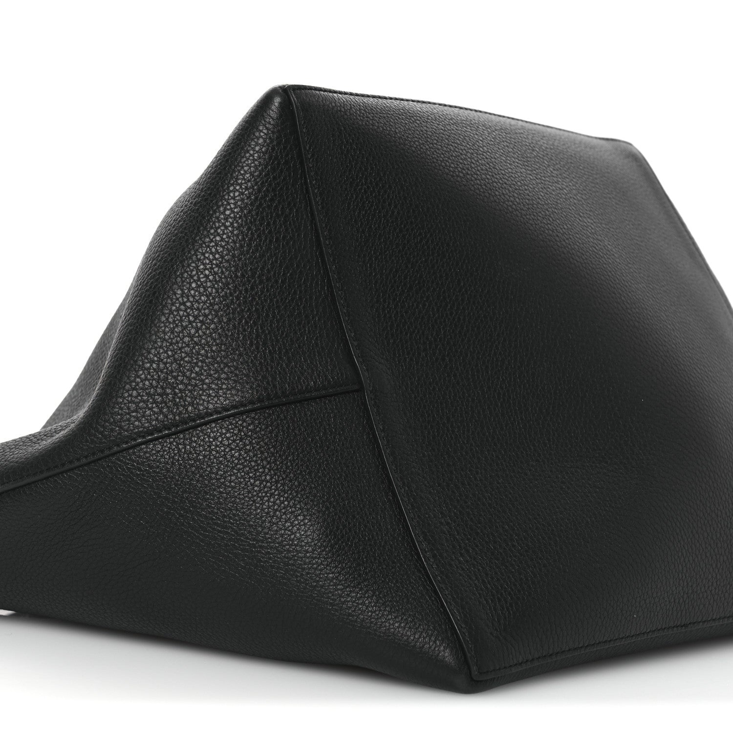 The Row Grained Calfskin Park Tote Three Black 9 of 11