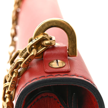 Christian Dior Calfskin J'Adior Chain Flap Bag Red 12 of 15