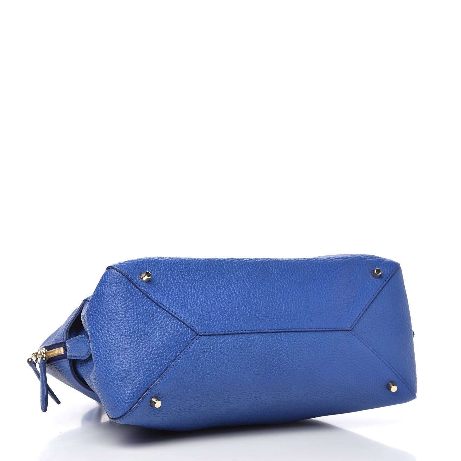 Burberry London Grainy Calfskin Medium Greenwood Bowling Bag Brilliant Blue 4 of 10