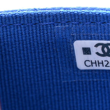 Chanel Caviar Quilted Flap Card Holder Wallet Blue 8 of 9