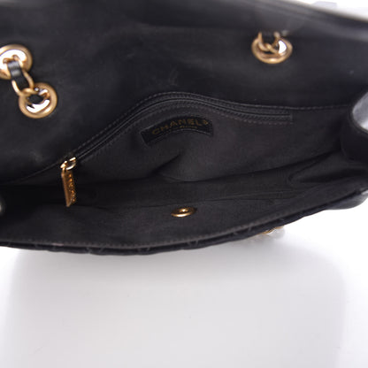 Chanel Metallic Lambskin Velvet Quilted Medium Flap Black 5 of 9