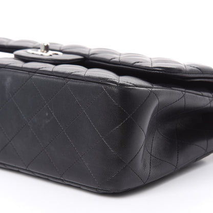 Chanel Lambskin Quilted Jumbo Double Flap Black 11 of 17