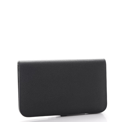Hermes Togo Dogon Duo Wallet Black 3 of 12