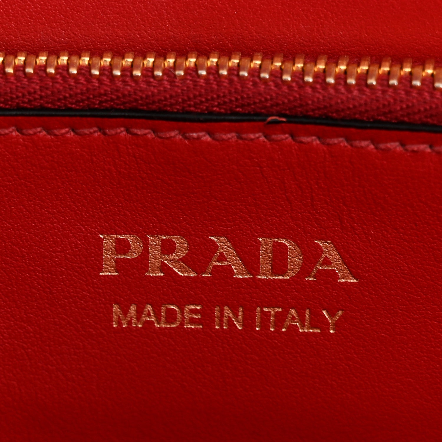 Prada Saffiano Cuir Calfskin Medium Monochrome Top Handle Tote Fuoco 6 of 15