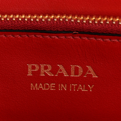 Prada Saffiano Cuir Calfskin Medium Monochrome Top Handle Tote Fuoco 6 of 15