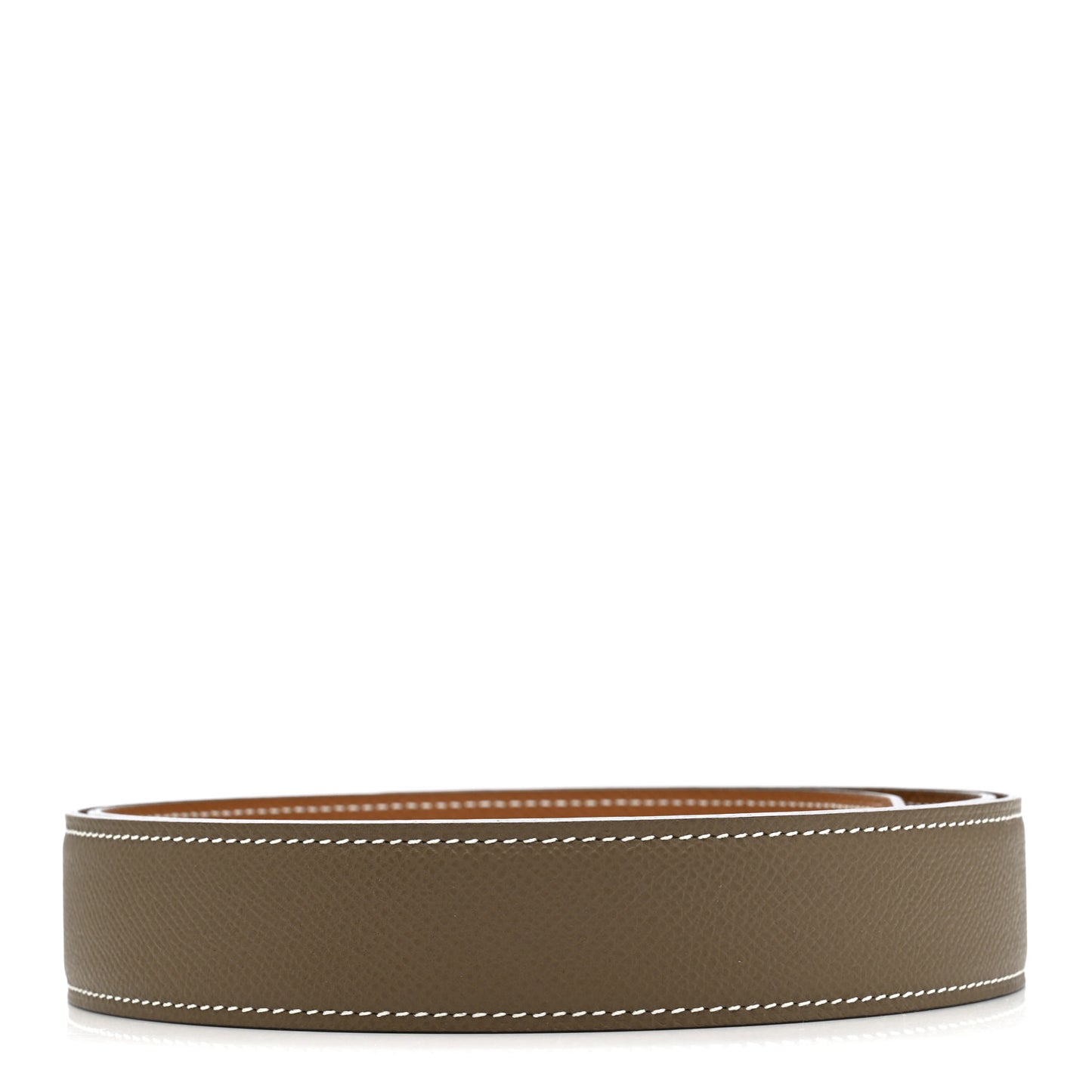 Epsom Horseshoe 32mm Belt Strap 100 40 Gold Etoupe