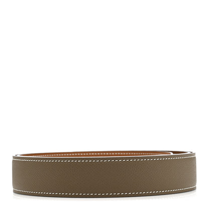 Hermes Epsom Horseshoe 32mm Belt Strap 100 40 Gold Etoupe 2 of 6