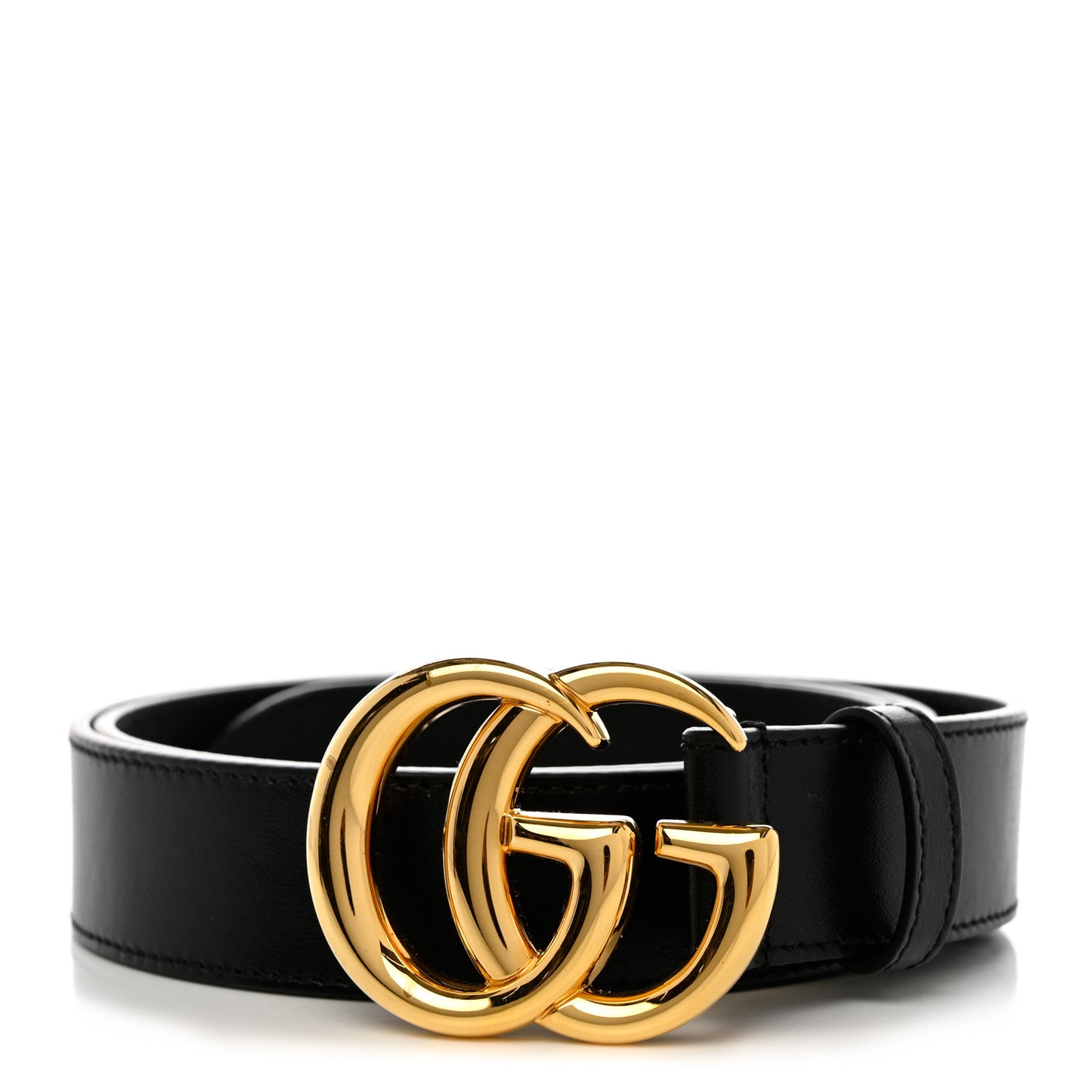 Plutone Calfskin Double G 30mm Belt 90 36 Black