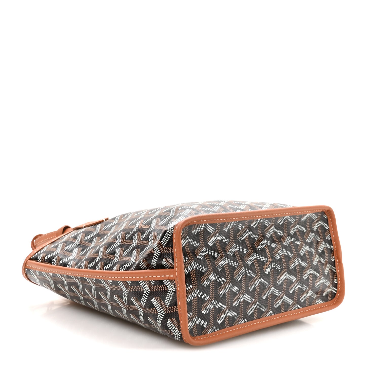 Goyardine Reversible Mini Anjou Black Gold