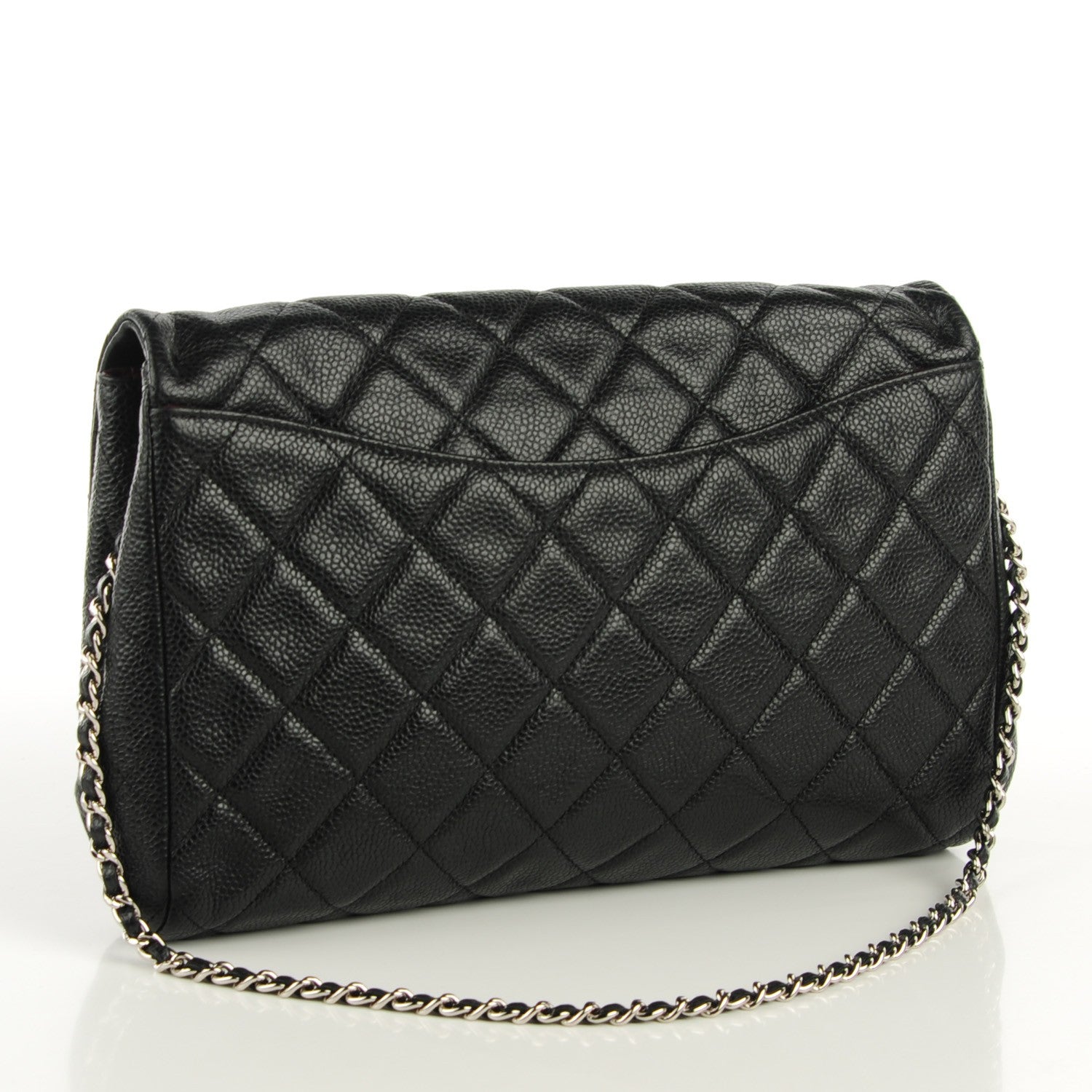 Chanel Caviar Quilted Clutch With Chain Flap Black 3 of 8