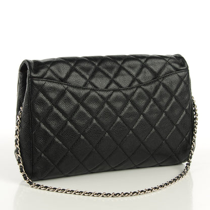 Chanel Caviar Quilted Clutch With Chain Flap Black 3 of 8