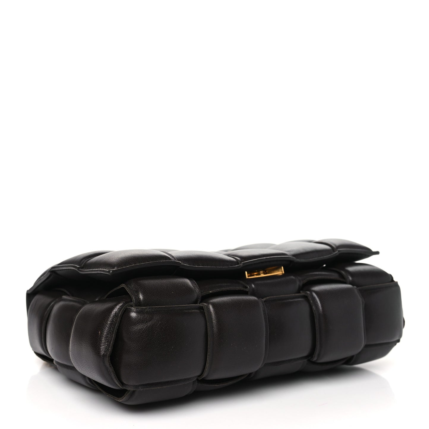 Lambskin Maxi Intreccio Padded Chain Cassette Crossbody Bag Fondant