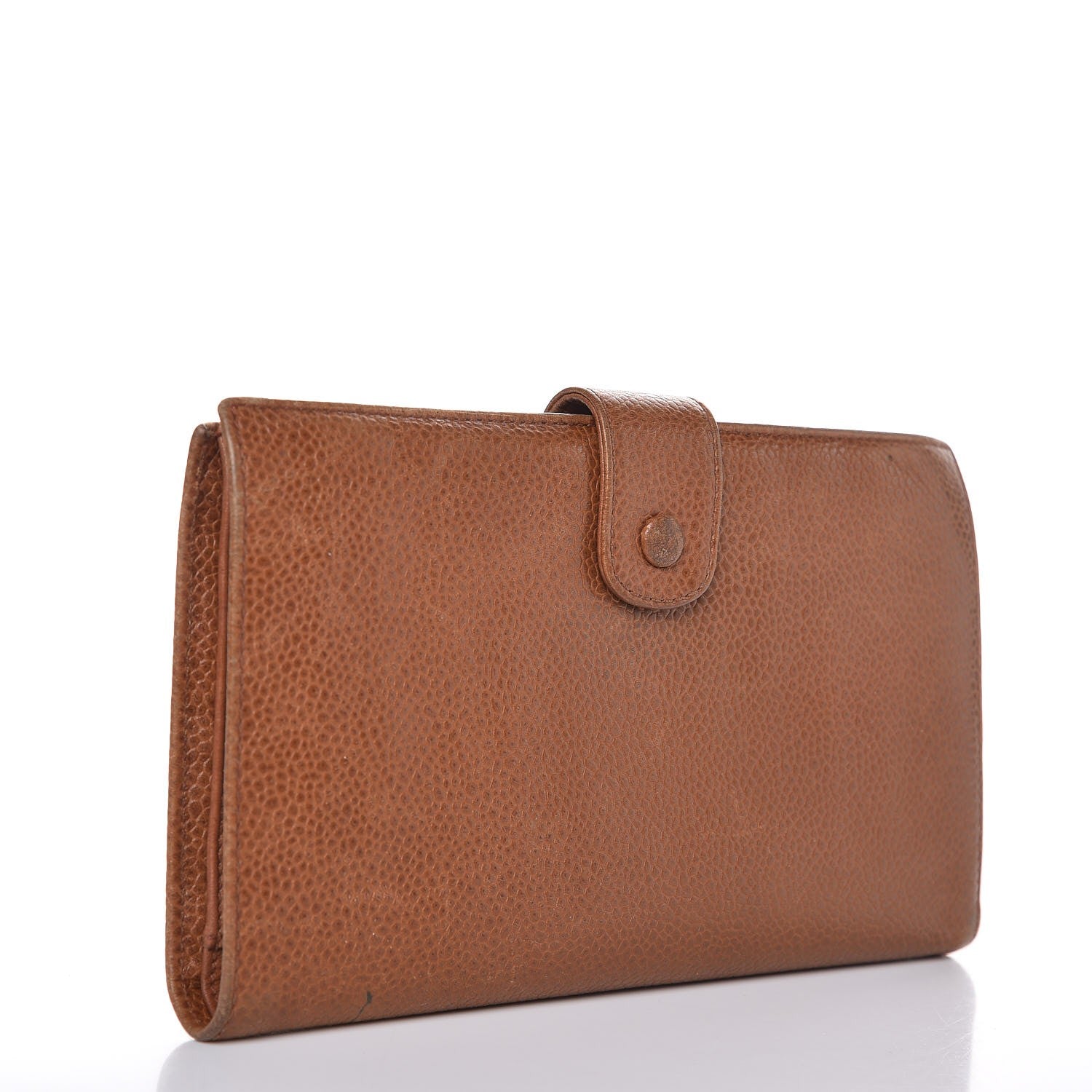 Chanel Caviar Timeless CC French Wallet Brown 3 of 17