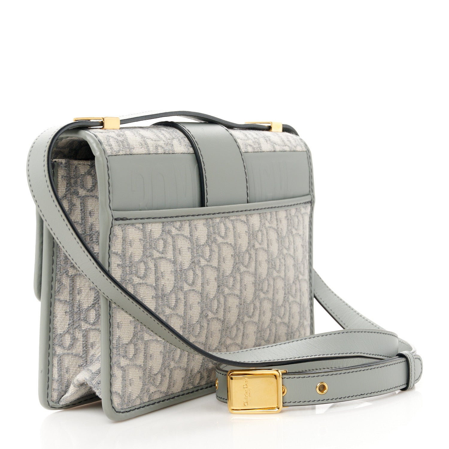 Christian Dior Oblique 30 Montaigne Flap Bag Grey 3 of 10