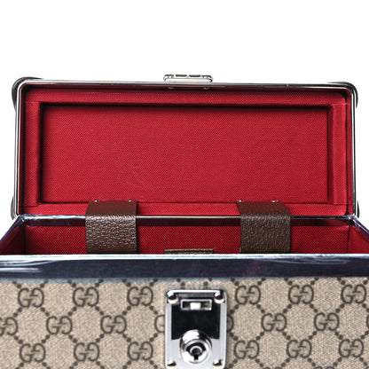 Gucci GG Supreme Monogram Globe-Trotter Beauty Case Brown 11 of 14