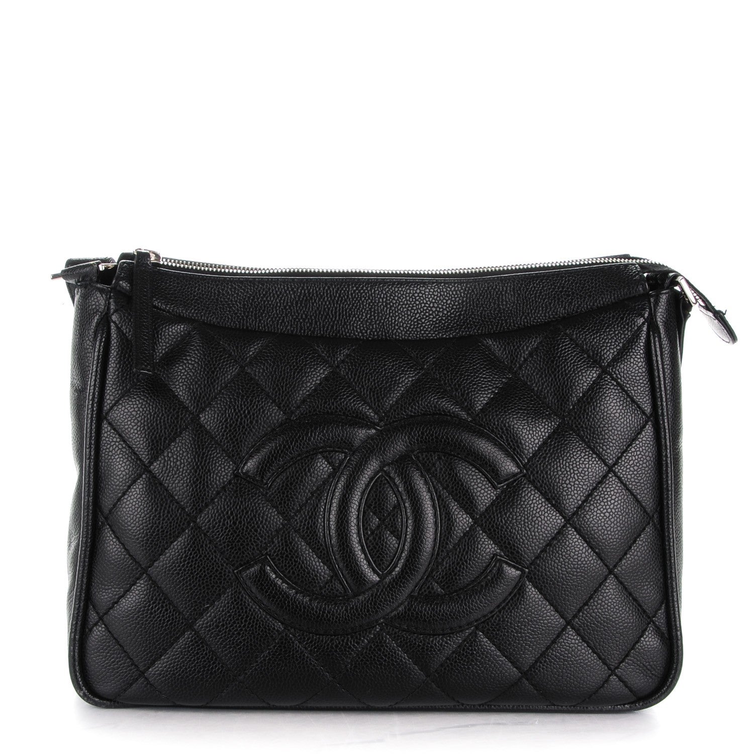 Chanel Caviar Quilted CC Hobo Black 1 of 9