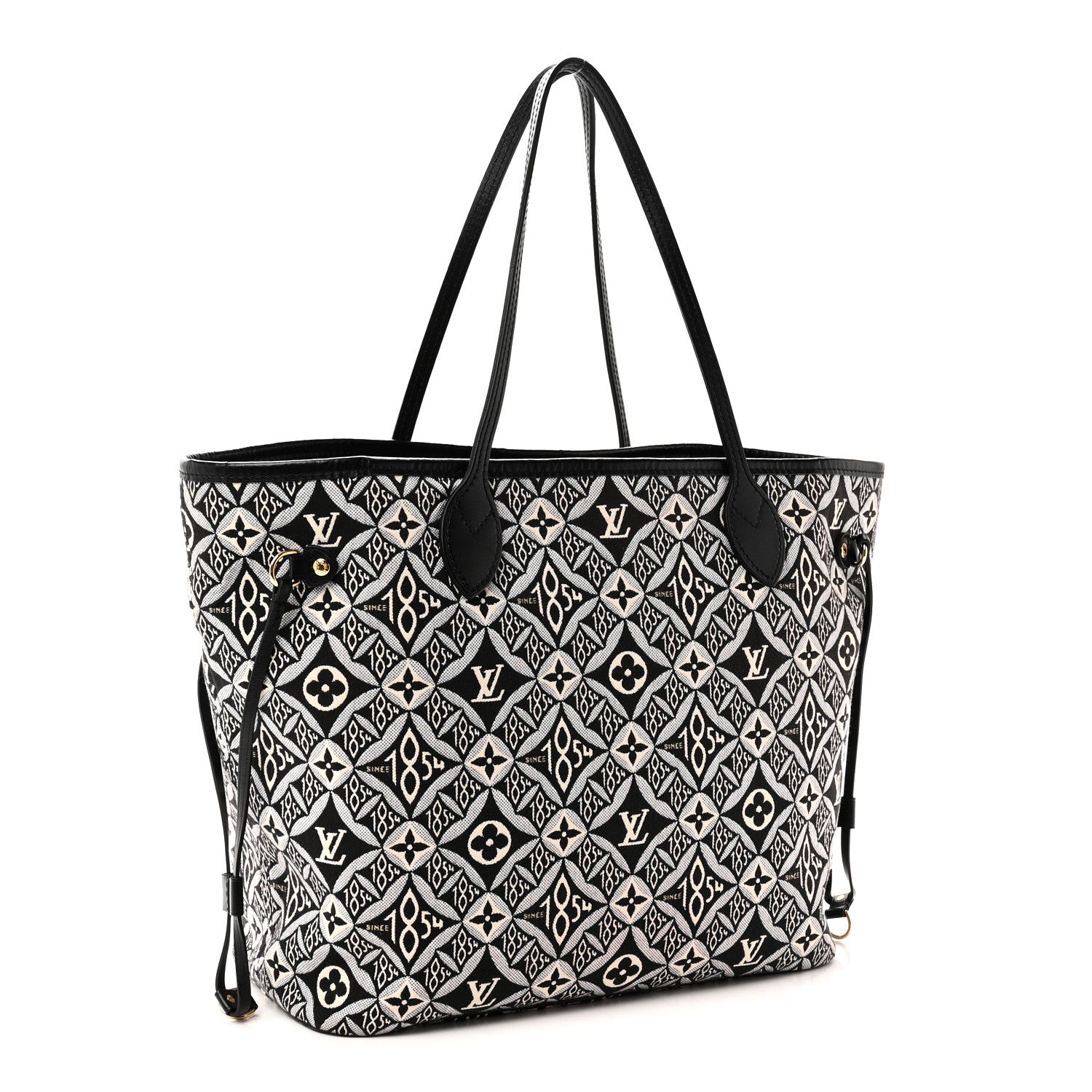 Louis Vuitton Jacquard Since 1854 Neverfull MM Grey 4 of 10