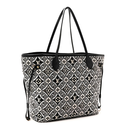 Louis Vuitton Jacquard Since 1854 Neverfull MM Grey 4 of 10