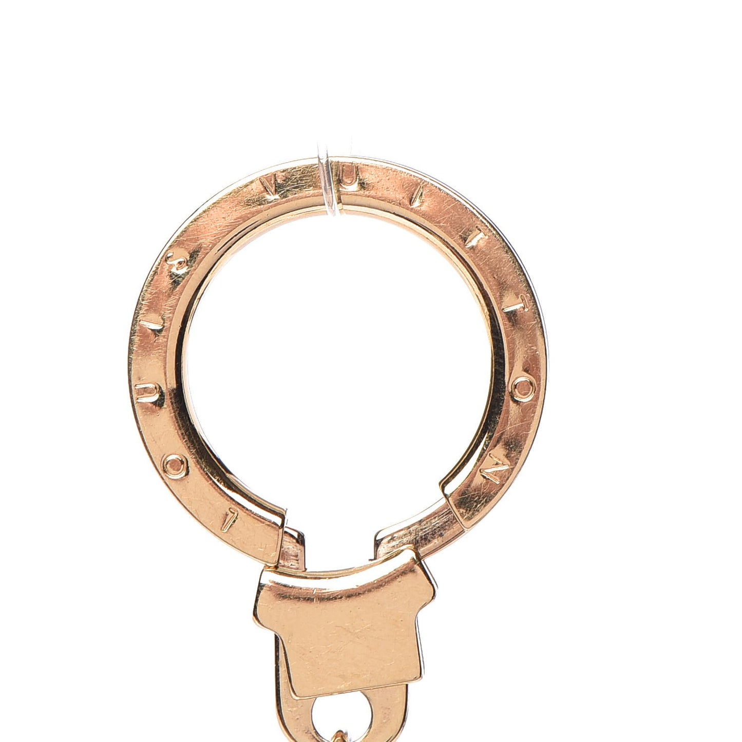 Mirror Ball Disco Key Holder Chain Ring Gold