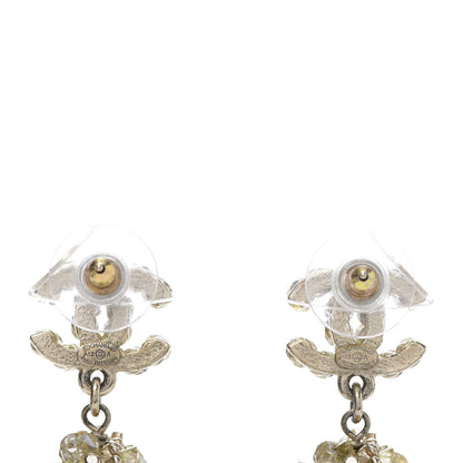 Chanel Crystal CC Dangle Earrings Gold 3 of 7