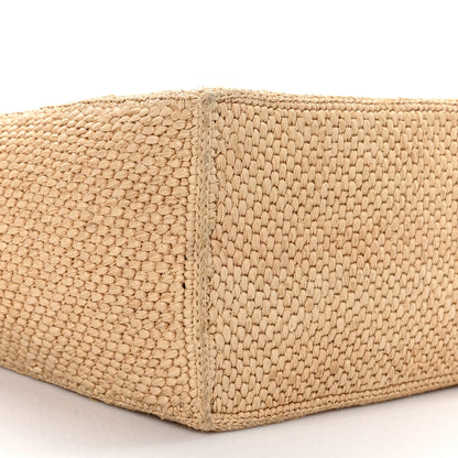 Loewe Raffia Medium Paula's Ibiza Logo Tote Natural Tan 8 of 9