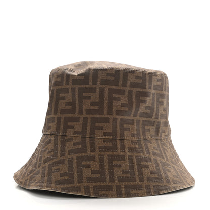 Fendi Technical Fabric FF Reversible Bucket Hat M Tobacco Beige 3 of 8