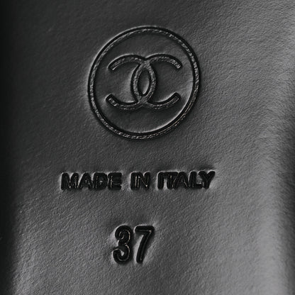Chanel Lambskin Mary Jane Flats 37 Black 8 of 11
