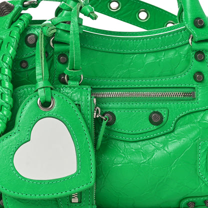 Balenciaga Agneau Arena Neo Cagole Handbag XS Vivid Green 8 of 11