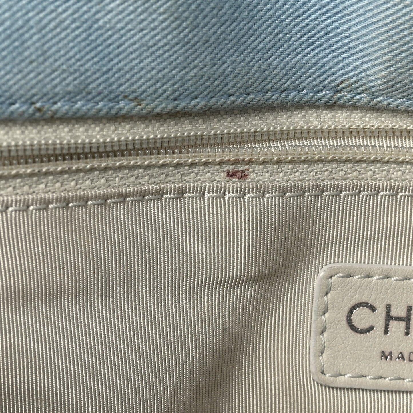 Denim Jumbo Canebiers Net Flap Blue