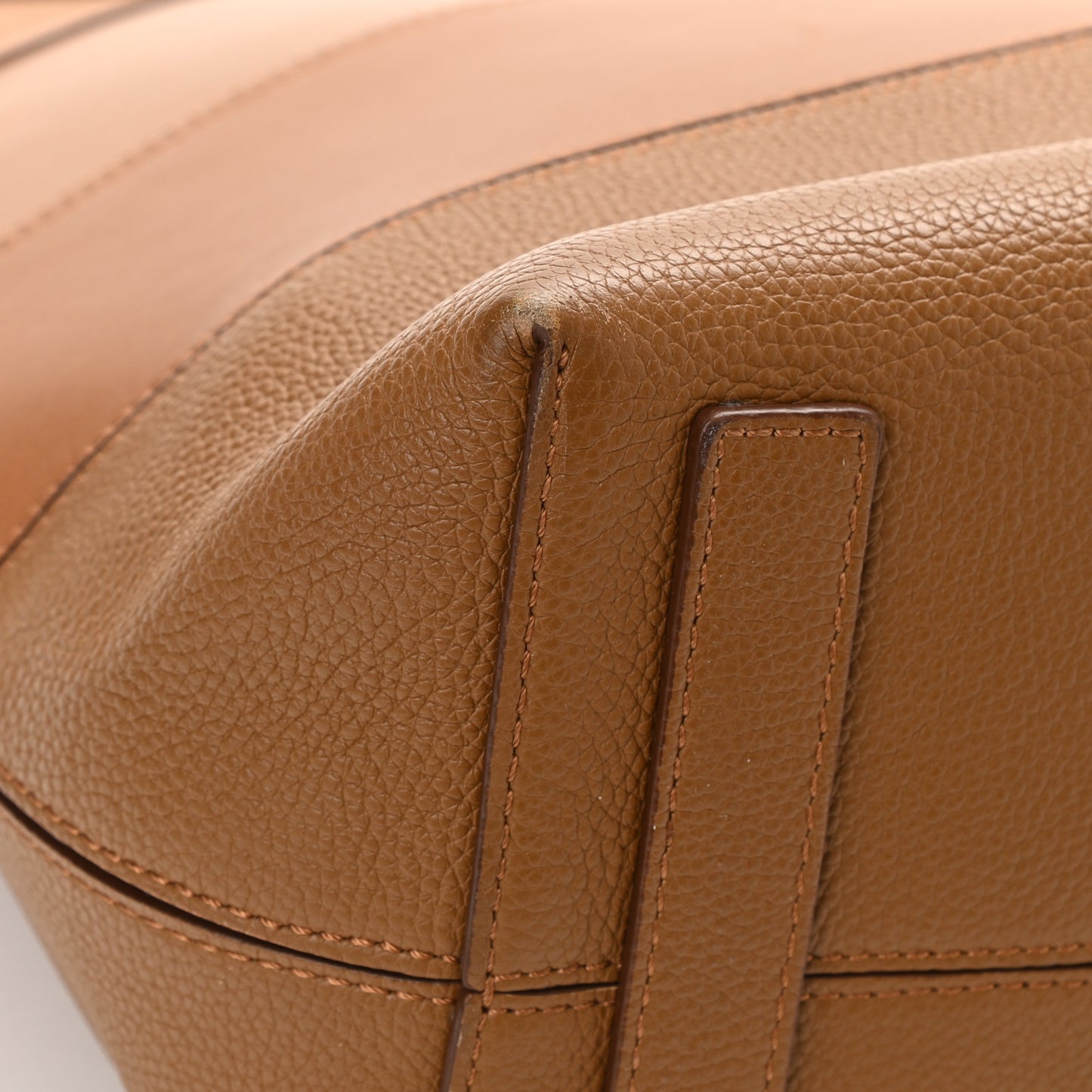 Calfskin Medium Society Top Handle Tote Tan