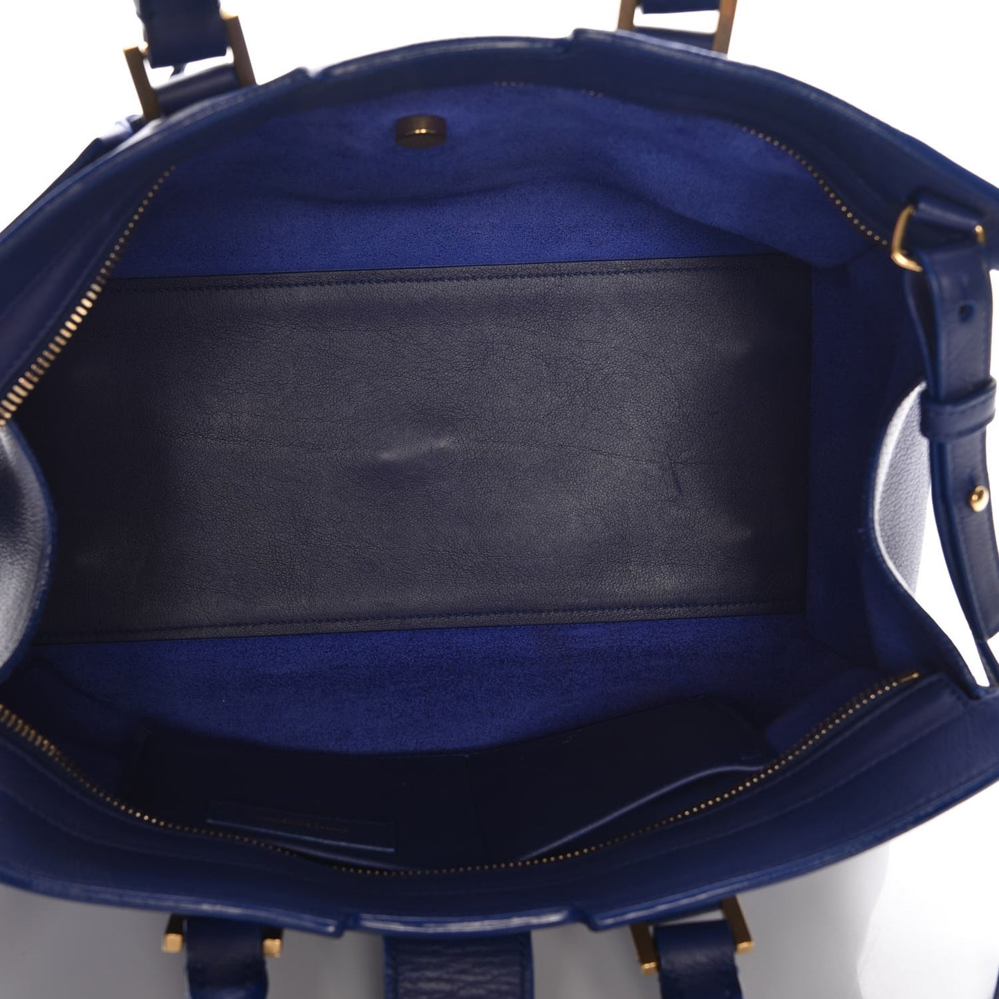 Calfskin Small Classic Y Cabas Navy