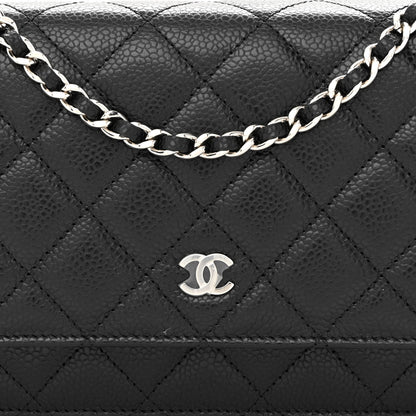 Chanel Caviar Quilted Wallet On Chain WOC Black 9 of 12