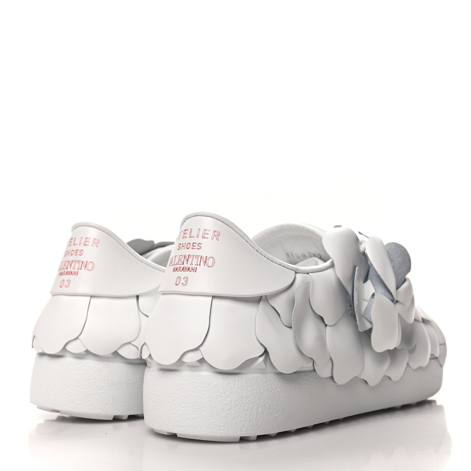 Valentino Garavani Calfskin Atelier 03 Rose Edition Sneakers 36 White 4 of 9
