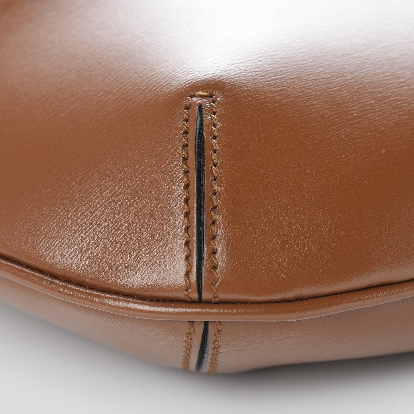 Boarded Plutone Calfskin Medium Arli Shoulder Bag Nocciola