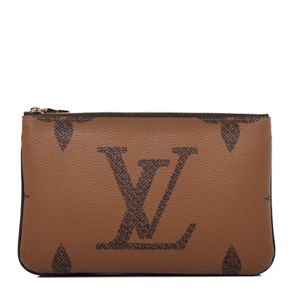 Louis Vuitton Reverse Monogram Giant Double Zip Pochette 1 of 9