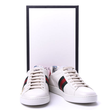 Gucci X SEGA Calfskin Ayers Web Guccy Womens Ace Sneakers 37.5 White 10 of 10