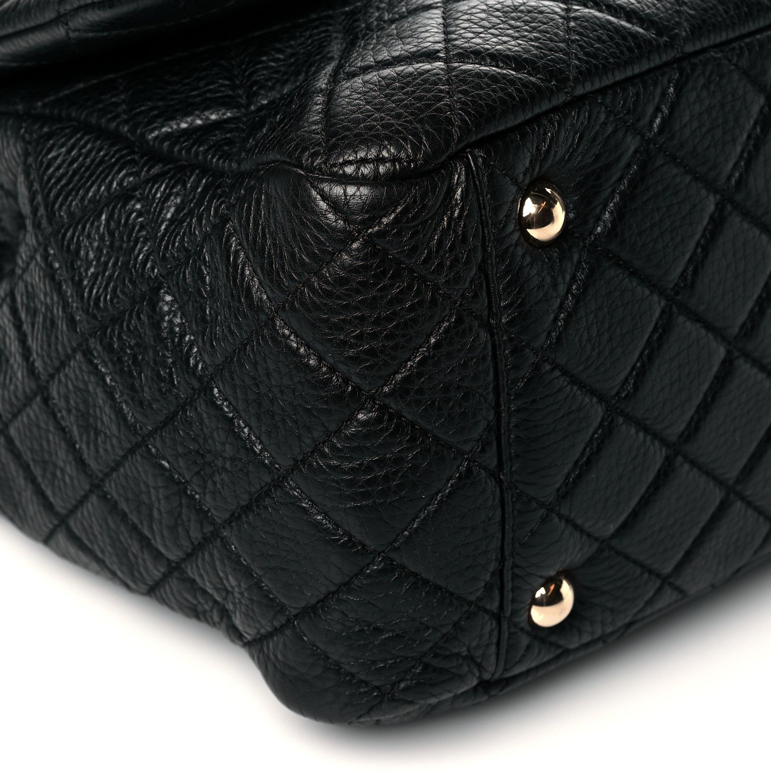 Chanel Calfskin Quilted XXL Travel Flap Bag Black 8 of 9