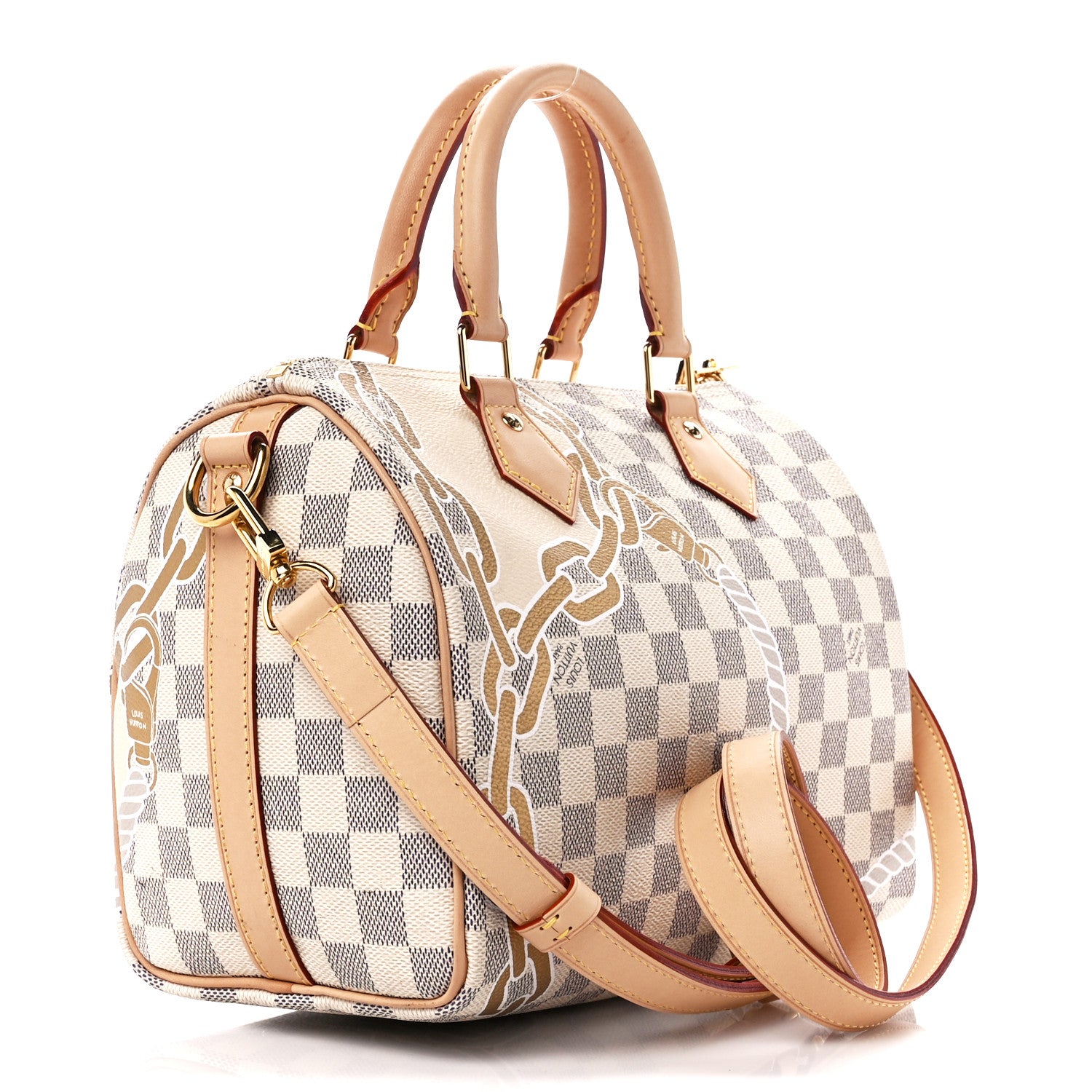 Louis Vuitton Damier Azur Nautical Speedy Bandouliere 25 3 of 10
