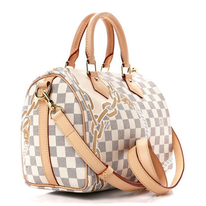 Louis Vuitton Damier Azur Nautical Speedy Bandouliere 25 3 of 10