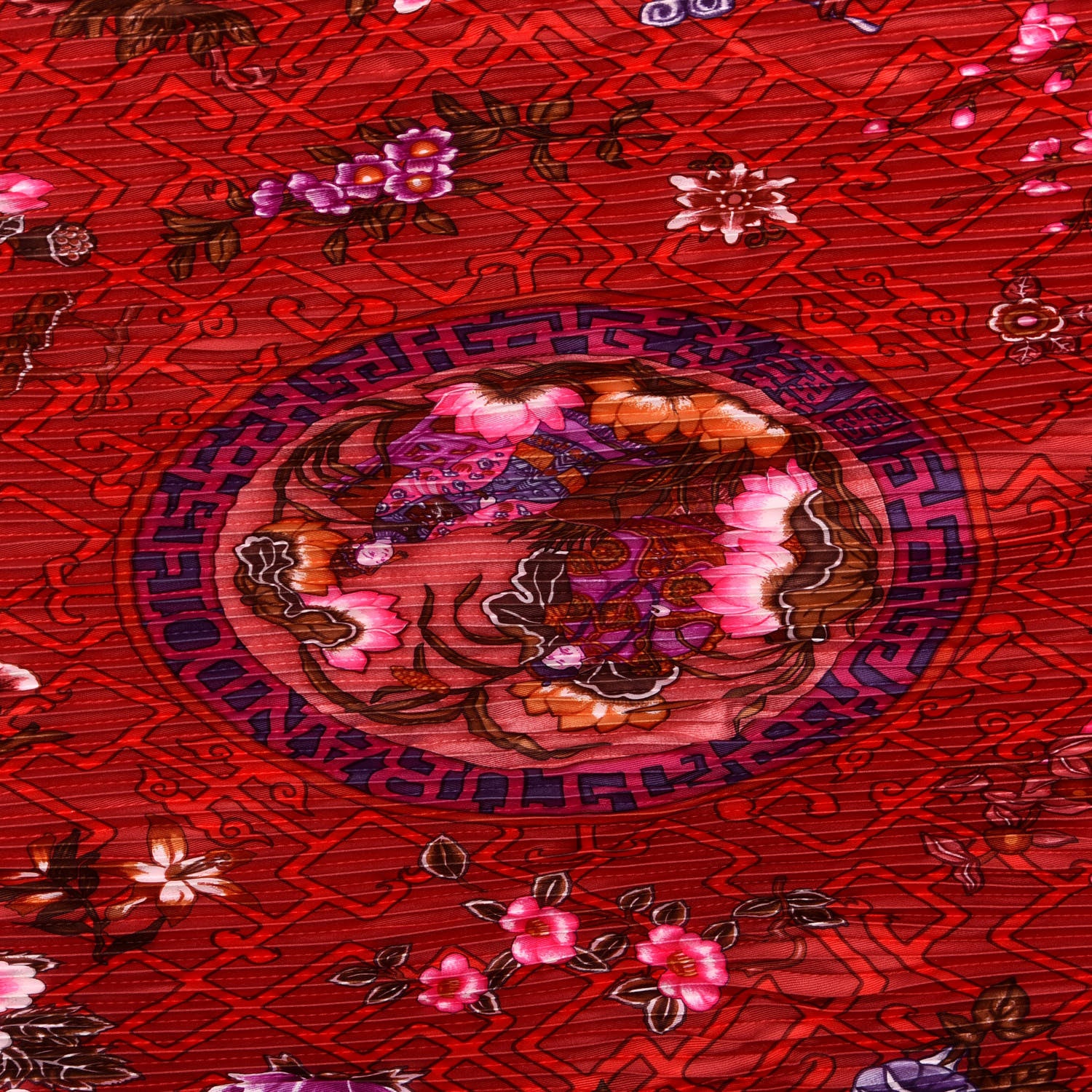 Hermes Silk Plisse Turandot Scarf 90 3 of 3