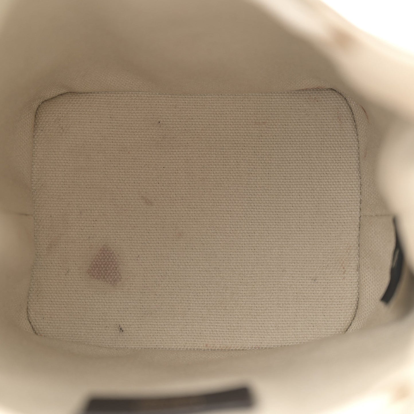 Canvas Nappa F is Fendi FF Embroidered Mini Mon Tresor Bucket Bag White Ice