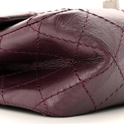 Chanel Metallic Calfskin Quilted 2.55 Reissue 224 Flap Purple 8 of 10
