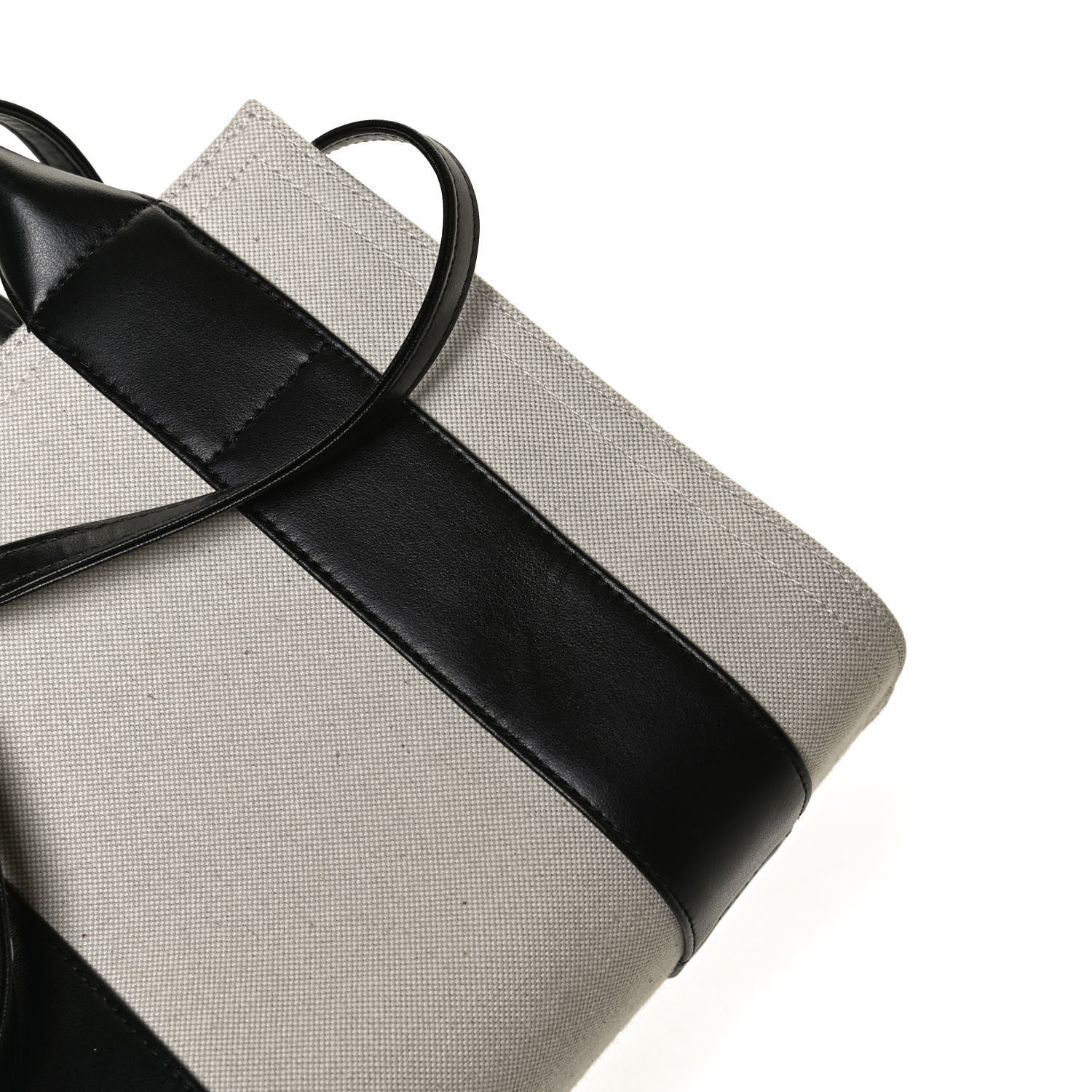 Balenciaga Cotton Canvas Calfskin Trade East West Tote XS Black 10 of 10