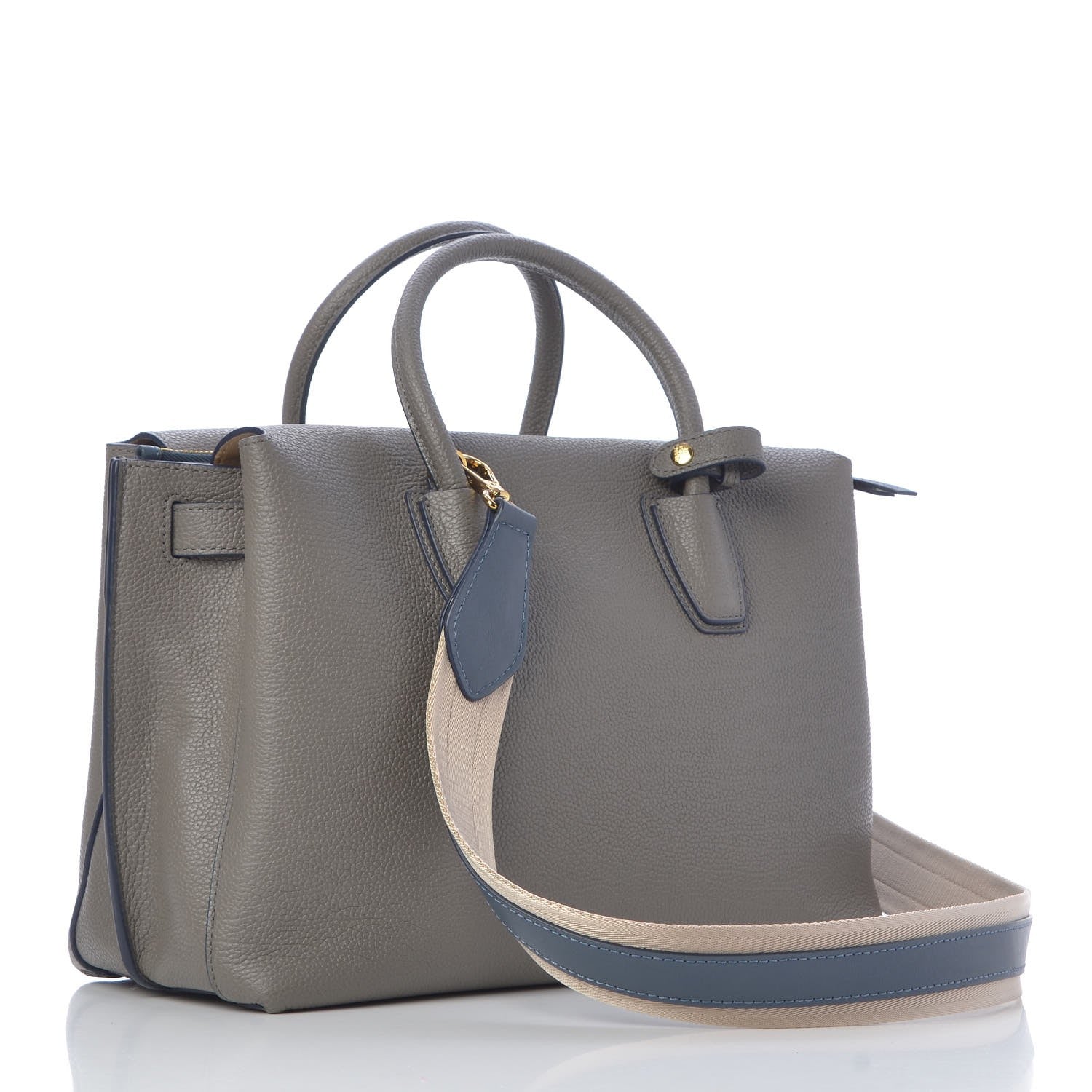 MCM Grained Calfskin Medium Milla Tote Bungee Cord 4 of 12